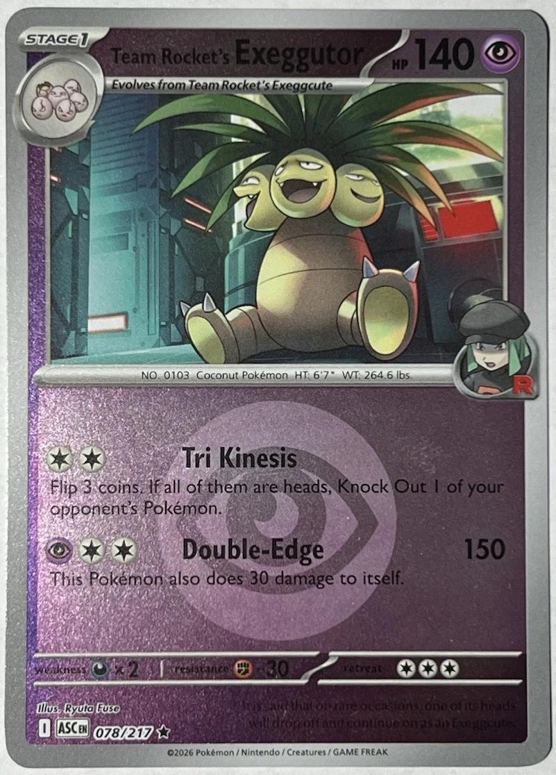 Ascended Heroes Team Rocket's Exeggutor [Energy] Pokémon card